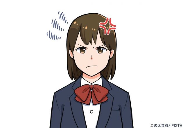 イライラする学生