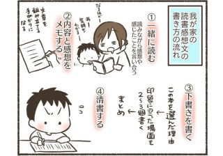 読書感想文、親の手助けはどこまで必要？　夏休みの試練に挑む小３の漫画が話題　