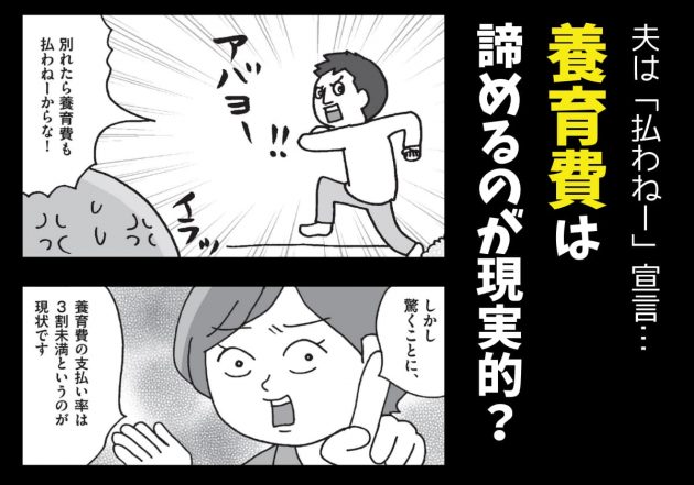 養育費は諦めるのが現実的?