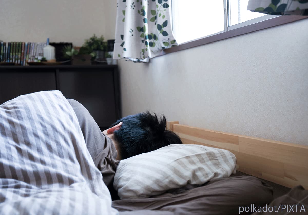 起きられない中学生