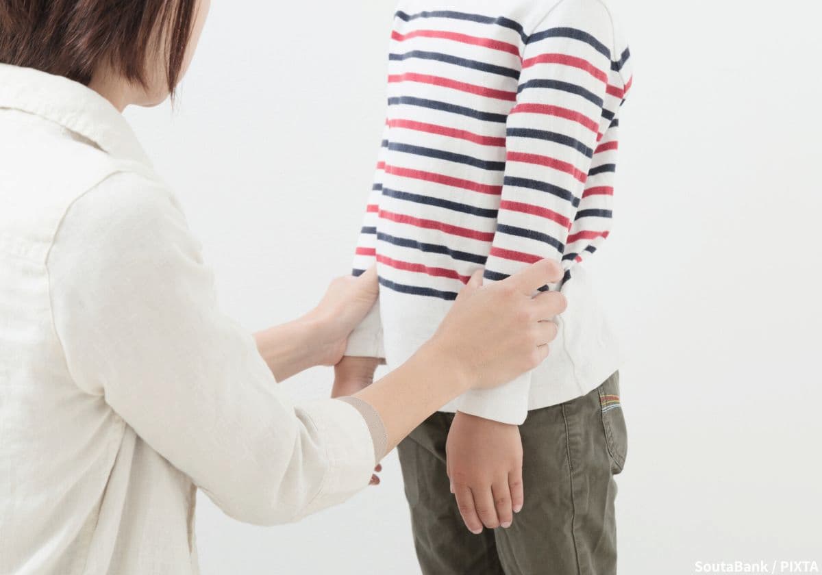 男の子とお母さん