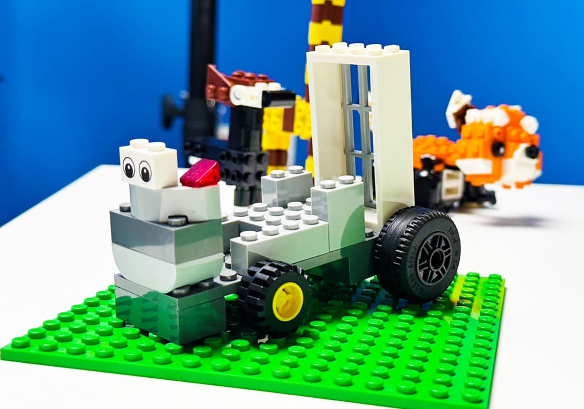 レゴアニマルアドベンチャーでのチョコレートプラネットの松尾さんの作品