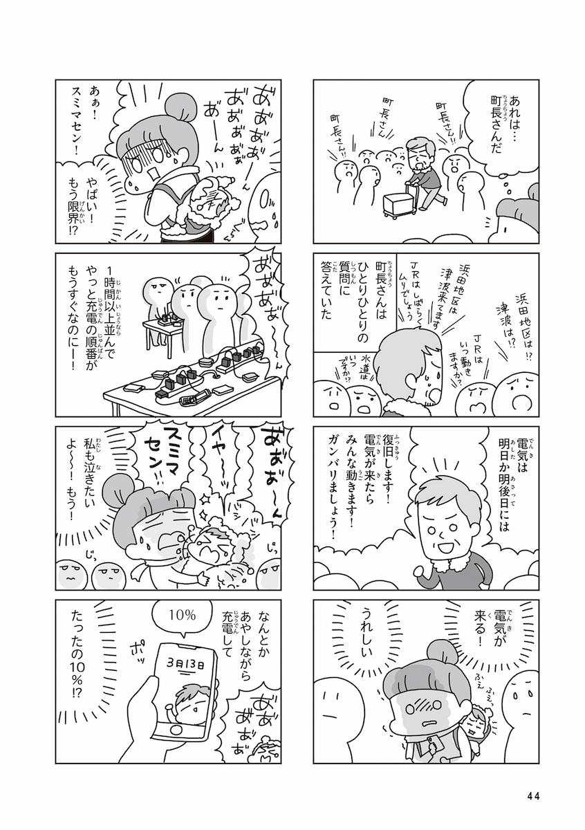 今日、地震がおきたら