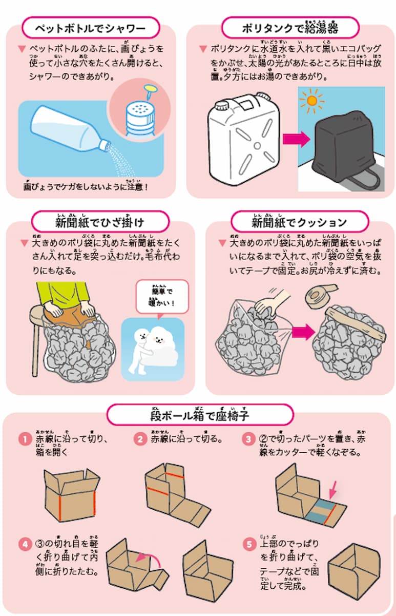 レジ袋や新聞紙が防災グッズに　災害時に役立つ簡単アイデアの画像6