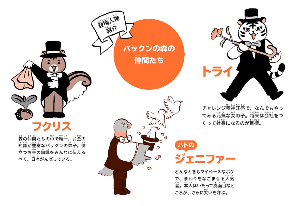 『パックンの森のお金塾 こども投資クイズ』(主婦の友社)より