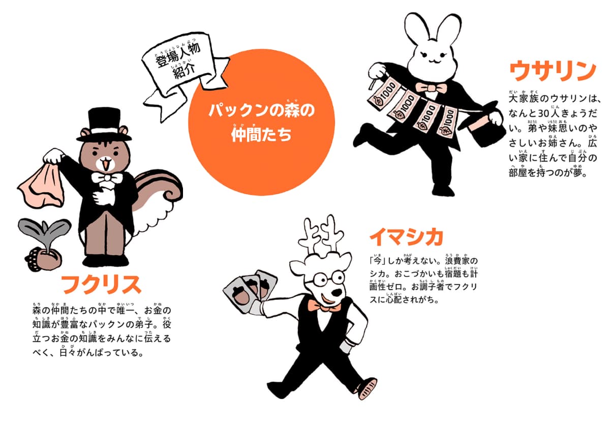 『パックンの森のお金塾 こども投資クイズ』(主婦の友社)より